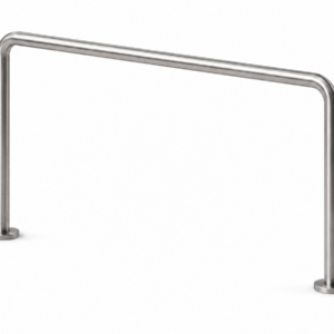 Baranda simple de acero inoxidable Ø50,8 mm satinada